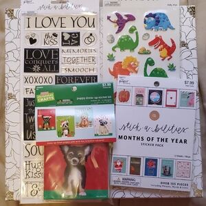 Assorted Sticker Packs For DIY & Crafts